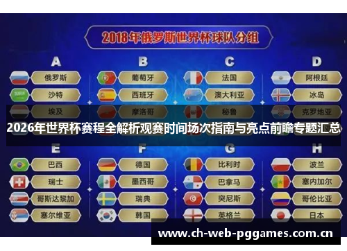 2026年世界杯赛程全解析观赛时间场次指南与亮点前瞻专题汇总